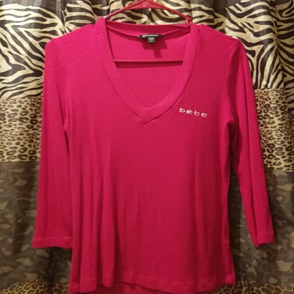 Bebe red top size L